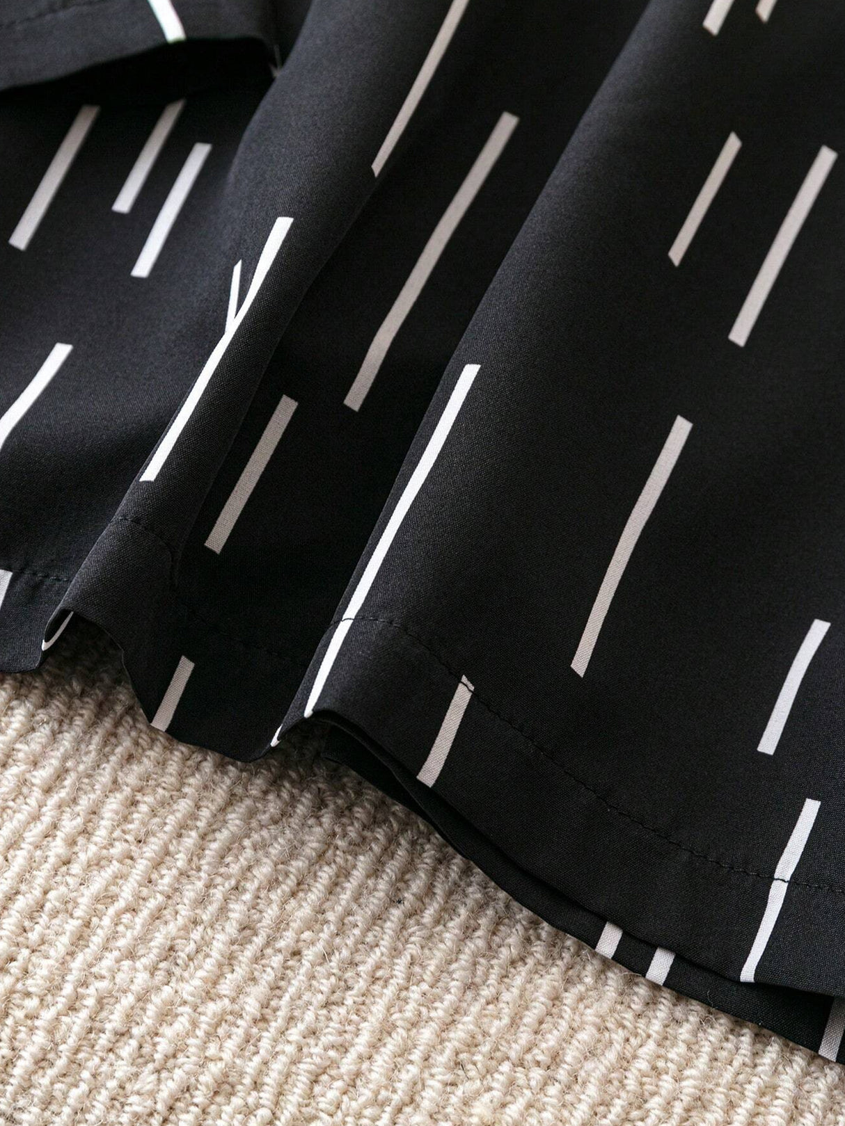 Atelier Linear Print Palazzo Pants