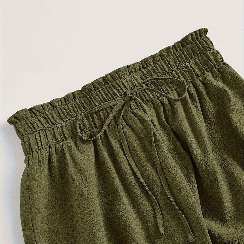 Elegant Tie-Waist Pleated Skirt