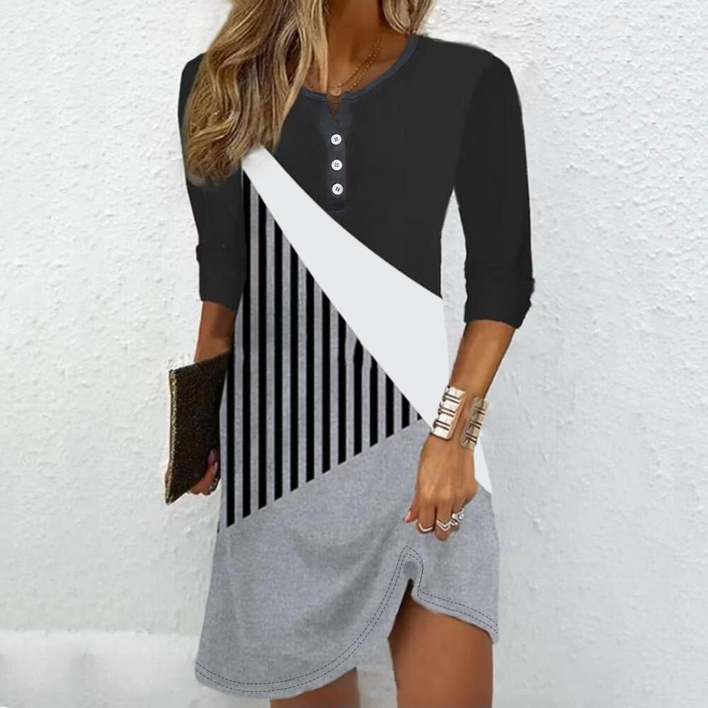 Artisan Abstract Pattern Dress