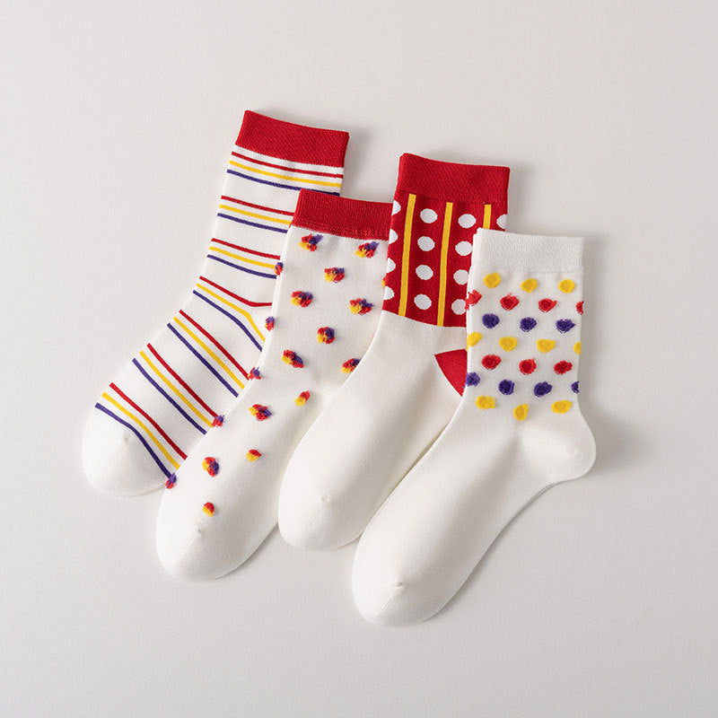 8 Pairs  VibeDot Crew Collection