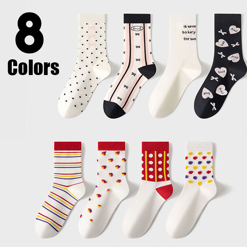 8 Pairs  VibeDot Crew Collection