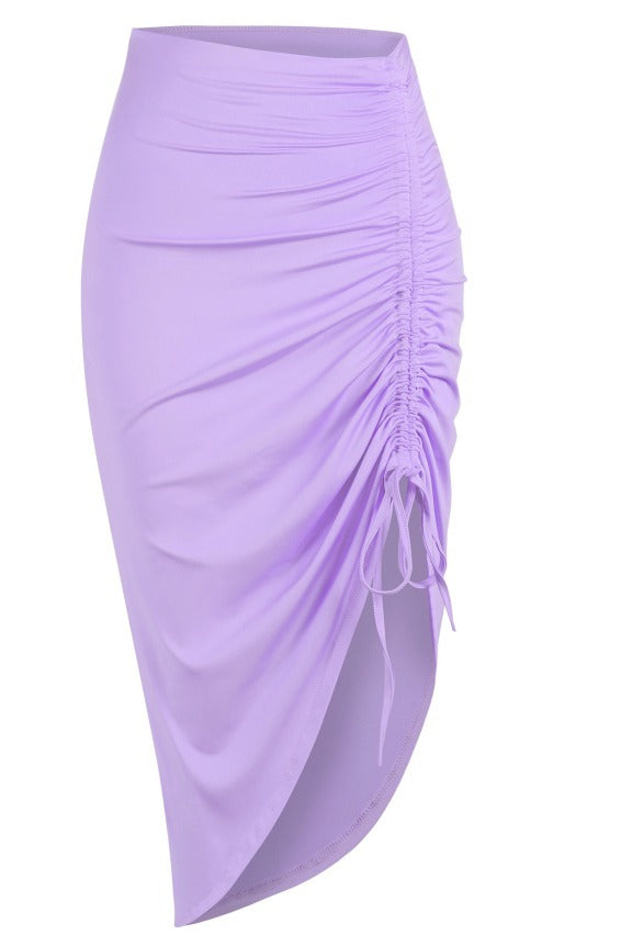 Bodycon Ruched Side Midi Skirt
