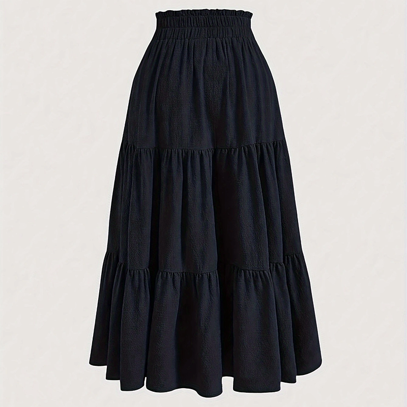 Elegant Tie-Waist Pleated Skirt