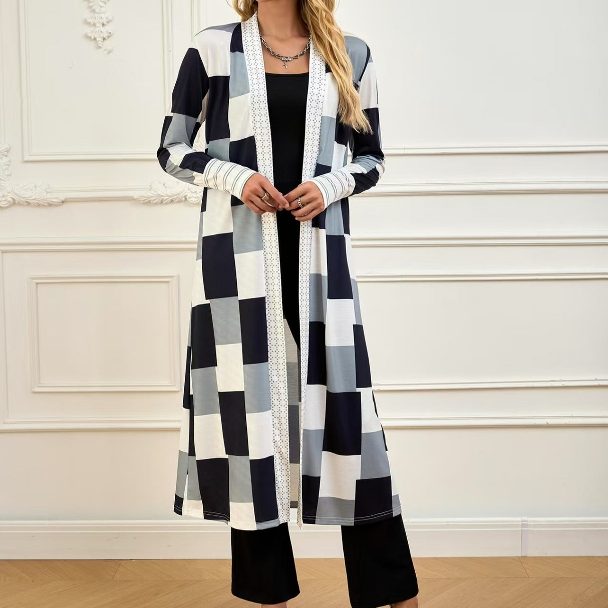 Relaxed Open Front Jacket