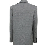 Ladies' Lapel Double Breasted Checkered Suit Jacket