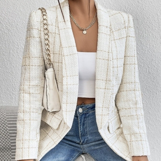 Ivory Draft Linen Blazer