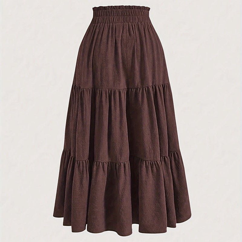 Elegant Tie-Waist Pleated Skirt