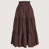 Elegant Tie-Waist Pleated Skirt
