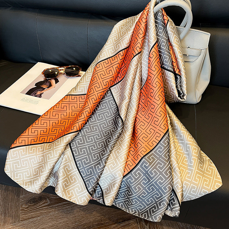 Amber Geometry Sunveil Scarf