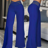 Minimal Luxury Sheer Panel Trousers