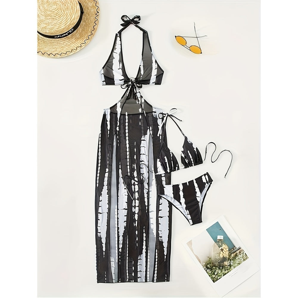 Ripple Breeze Mesh Bikini Set