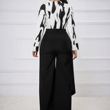 V-Neck Cinched Waist Jumpsuit