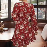 Sunfable Lantern-Sleeve Dress