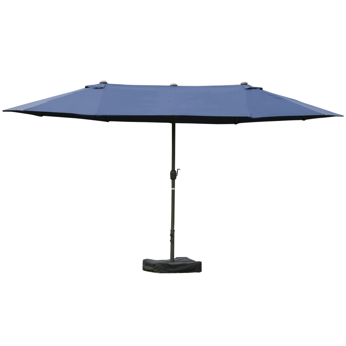 SolaceSpan Duo Umbrella – 15ft Steel Canopy in Deep Blue