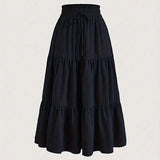 Elegant Tie-Waist Pleated Skirt