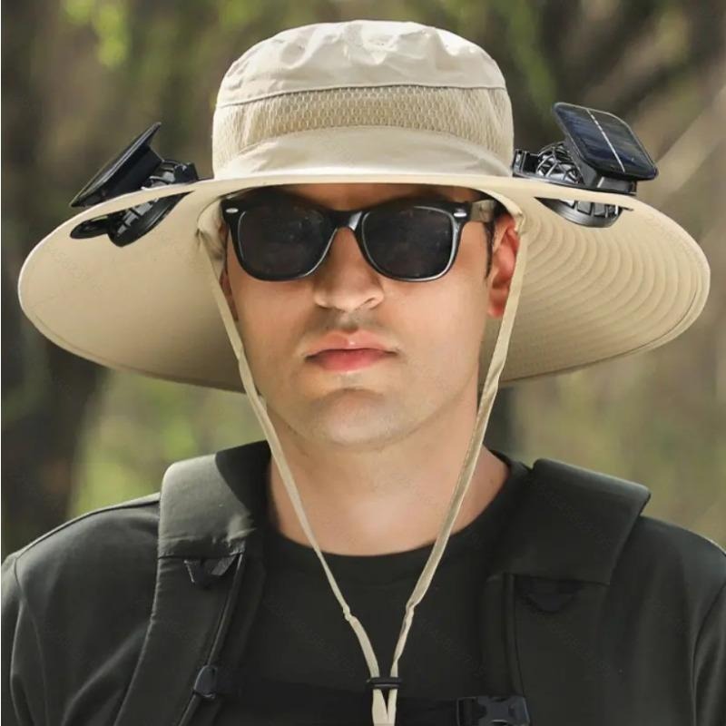 Dual-Power Cooling Hat – UV-Protective Fishing & Outdoor Sun Cap with Built-In Fan (2025 Edition)