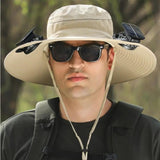 Dual-Power Cooling Hat – UV-Protective Fishing & Outdoor Sun Cap with Built-In Fan (2025 Edition)