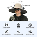 Dual-Power Cooling Hat – UV-Protective Fishing & Outdoor Sun Cap with Built-In Fan (2025 Edition)