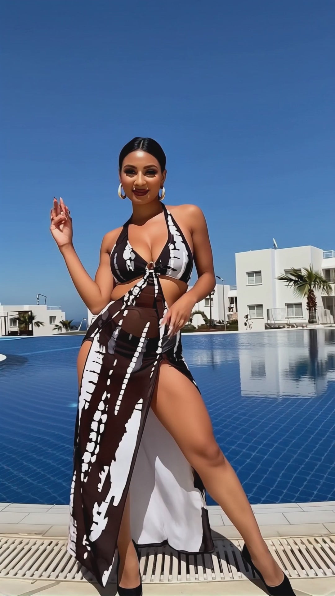 Ripple Breeze Mesh Bikini Set